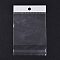 Rectangle OPP Cellophane Bags, Top Self Seal Bags with Hanging Hole, Clear, 14x9x0.01cm, Hole: 8mm, Inner Size: 8.5x9cm