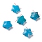 Natural Howlite Charms, Dyed & Heated, Star, Faceted, 13~13.5x14~14.5x6~6.5mm, Hole: 0.8mm