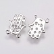 Brass Micro Pave Cubic Zirconia Charms KK-A144-049P-2