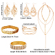 Set di gioielli in lega scintillante e ferro anattasoul fai da te DIY-AN0001-01-7