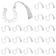 CHGCRAFT 20Pcs 8Inch Horseshoe Pattern Bookmarks with White Tassel Stainless Steel Bookmarks Reading Accessories for Friend Teachers Student Bookworm Gift Decorations Sounvenirs OFST-WH0002-12P-02-1
