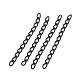 Ion Plating(IP) 304 Stainless Steel Curb Chains Extender X-STAS-WH0032-02A-EB-1