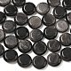 Натуральный серебристый блеск нитей обсидиана&nbsp;G-L648-B23-15mm-02-5