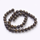 Chapelets de perles en bronzite naturel X-G-Q605-25-2