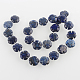 Dyed & Natural Gemstone Lapis Lazuli Flower Bead Strands G-E237-03-18mm-2
