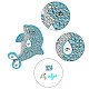 Sonnigclue diy ozean themenmuster diamantmalerei aufkleber kits DIY-SC0016-87-4