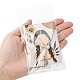 45 個 9 スタイル ペーパー ジュエリー ディスプレイ カード  ピアス用  女性の模様と長方形  ミックスカラー  カード：8x6センチメートル  5個/スタイル CDIS-CJ0001-09-4