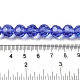 Electroplate Transparent Glass Beads Strands EGLA-A035-T10mm-L14-4