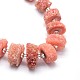 Chapelets de perles en cristal de quartz druzy naturel G-F582-B05-3