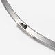 304ステンレススチール製チョーカーネックレス  硬いネックレス  ネックワイヤーネックレス  硬いネックレス  ステンレス鋼色  5-3/8インチ（13.7cm） NJEW-I101-001P-2