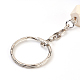 Porte-clés pompon en cordon en faux suède KEYC-JKC00165-M-4