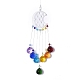 Cristal lustre suncatchers prismes chakra pendentif suspendu AJEW-Q142-02-4