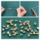 Arricraft 40pcs 2 couleurs perles à écraser en laiton KK-AR0003-14-3