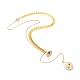 Brass Lariat Necklaces NJEW-JN03000-2