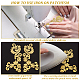 Nbeads 8 個 4 スタイル刺繍レースフラワーパッチ  アイロンパッチ 縫い付けパッチ 金色の花のアップリケ ウェディングドレスの装飾 修理服 バックパック ジーンズキャップ PATC-NB0001-01-3