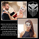 AHANDMAKER Fringe Masquerade Mask for Women AJEW-WH0312-35S-7