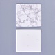 厚紙のピアスディスプレイカード  ホワイトスモーク  5x4.5x0.05cm CDIS-WH0010-03-1
