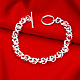 Brass Curb Chain Bracelets BJEW-BB17057-5
