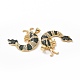 Латунные микропаве прозрачные подвески с фианитом ZIRC-F135-05G-03-3