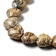 Chapelets de perles en jaspe avec images naturelles G-B022-14C-4
