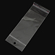 セロハンのOPP袋  長方形  透明  15.5x6cm  穴：8mm  一方的な厚さ：0.035mm  インナー対策：10x6のCM X-OPC-S014-08-2