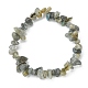 3 Stück 3-teiliges Stretch-Armband-Set mit natürlichen gemischten Edelsteinsplittern und Perlen für Damen BJEW-FZ00004-3