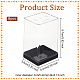 OLYCRAFT 8Pcs Minifigures Display Case Action Figure Storage with Black Base Acrylic Building Block Display Box Clear Display Case for Aciton Figures Doll Model Display 2.5x2.2x3.8 Inch ODIS-WH0020-88-2