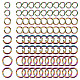 SUNNYCLUE 1 Box 200Pcs 4 Size Stainless Steel Open Jump Rings 6mm Rainbow Jump Ring 5mm Jumprings Metal Connector Rings for Jewelry Making Necklace Bracelet Earrings Keychain Women Adult DIY Crafts STAS-SC0003-96-1