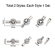 Unicraftale 304 Stainless Steel Bayonet Clasps STAS-UN0014-17P-3