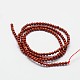 Rosso naturale perline di diaspro fili X-G-N0221-01-2mm-2