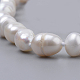 Colliers de perles de nacre naturelle PEAR-S012-60-2
