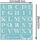 OLYCRAFT Self-Adhesive Silk Screen Printing Stencil Alphabet Reusable Pattern Stencils for Painting on Wood Fabric T-Shirt Wall and Home Decorations #4 DIY-WH0173-043-2