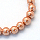 Baking Painted Pearlized Glass Pearl Round Bead Strands HY-Q003-6mm-50-2