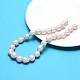 Fili di perle di keshi di perle barocche naturali PEAR-N010-01-6