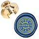 Wax Seal Brass Stamp Head AJEW-WH0209-222-1