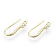 Brass Earring Hooks KK-N259-45-3