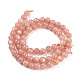 Chapelets de perles de sunstone naturelle naturelles G-R475-012-2