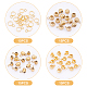 UNICRAFTALE 60Pcs 4 Style Hanger Links Hanger Beads 304 Stainless Steel Hanger Rings Golden Links Beads Pendant Metal Charms Bail Beads for Jewelry Making STAS-UN0034-85-5