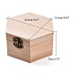Cajas de almacenamiento de madera OBOX-WH0004-06-2