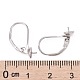 Rhodium Plated 925 Sterling Silver Leverback Earring Findings STER-I017-084G-P-4