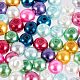 Perle di vetro rotondo multicolore di 6mm circa 200pcs per la fabbricazione del mestiere della collana dei gioielli HY-PH0008-6mm-01M-3