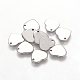 Idées de cadeaux faits à la main pour la Saint-Valentin 201 estampage en acier inoxydable pendentifs d'étiquette vierge X-STAS-Q070-2
