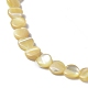 Fili di perle di conchiglia trochid naturale / trochus SHEL-F003-08C-3
