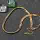 Ожерелья из нержавеющей стали 304 в виде змеи для женщин NJEW-R012-01G-1