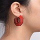 Acrylic Stud Earrings EJEW-JE03478-01-4