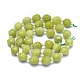 Натурального оливкового нефрита бисер нитей G-K306-A04-10mm-2