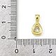 Подвески из латуни с прозрачным фианитом KK-L238-24G-3