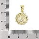 Латунные микро-паве прозрачные кубические цирконии европейские подвески-шармы KK-K297-59G-3
