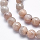 Galvaniser des perles de pierre de soleil naturelles G-K256-17-8mm-3