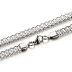 304 bracelets de la chaîne de la lanterne de l'acier inoxydable et des colliers ensembles de bijoux SJEW-M021-01-1